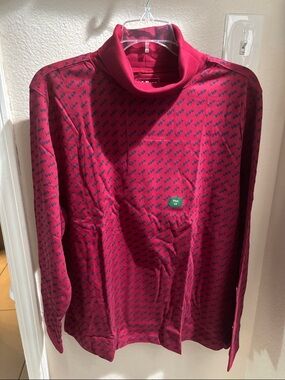 L.L. Bean Dark Cranberry Turtle Neck Blouse 1X NWT